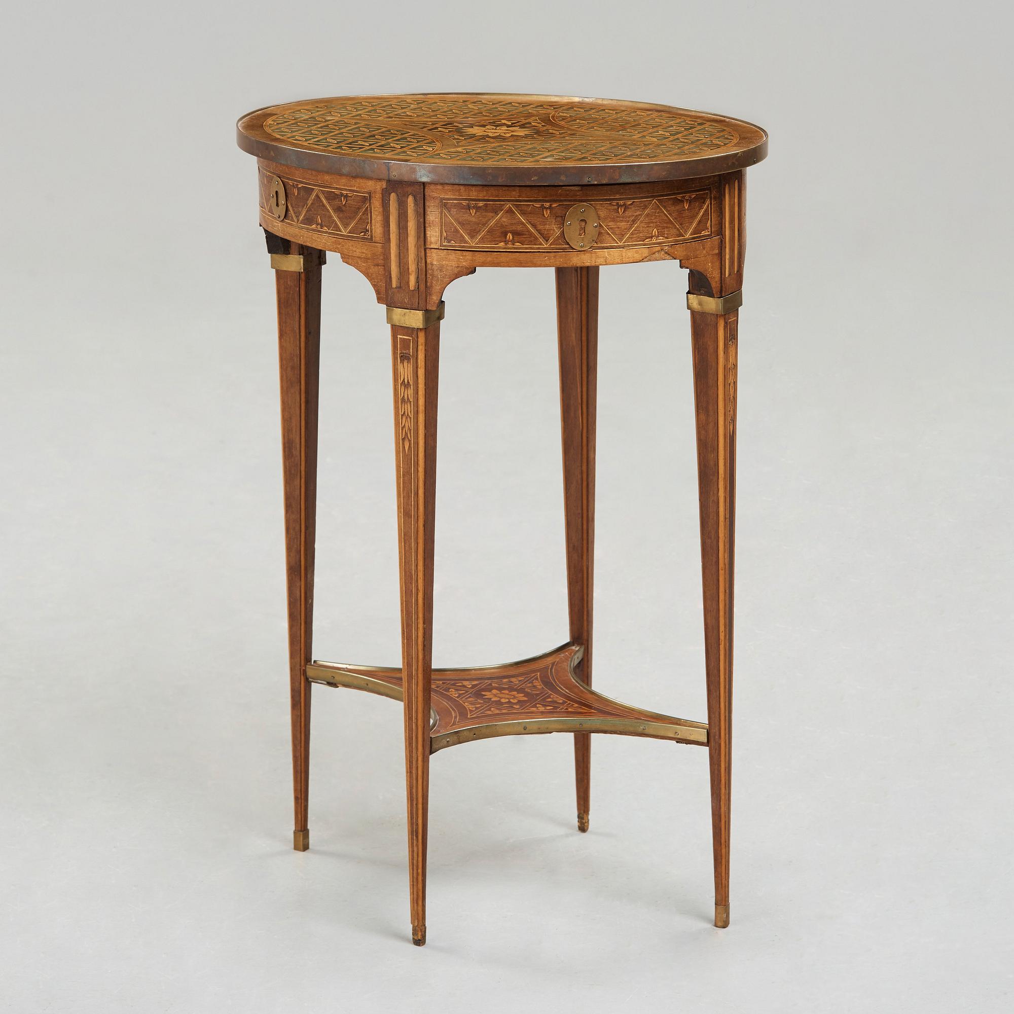 A Gustavian table by Anders Lundelius 1783.