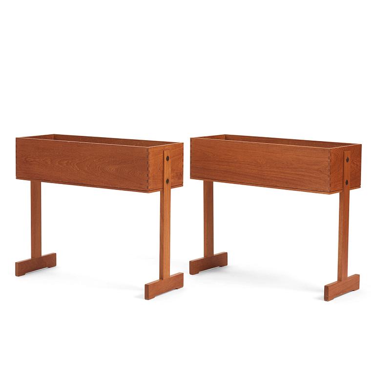 Hans-Agne Jakobsson, a pair of flower stands, cabinetmaker Bertil Johansson Markaryd, 1950-60s.