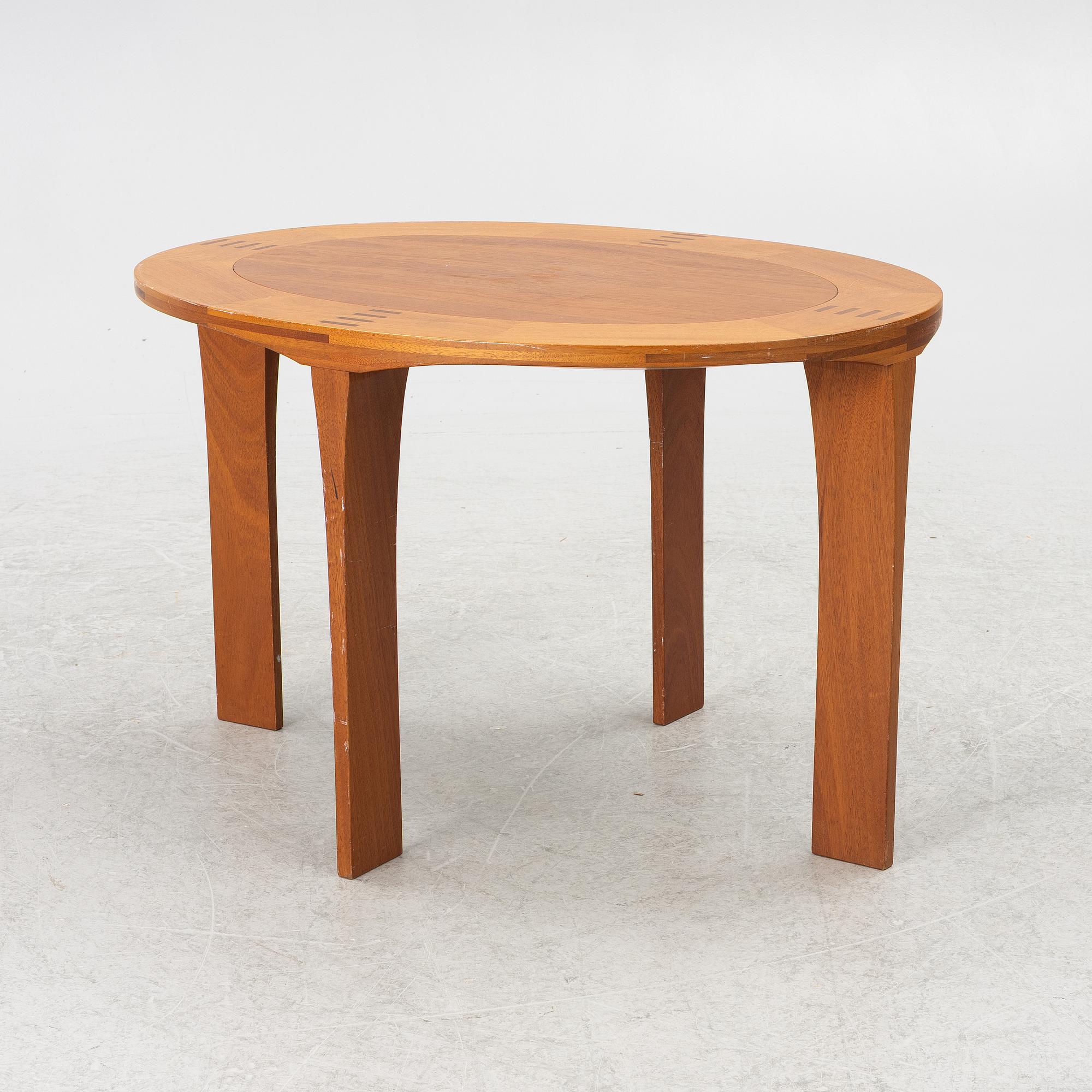 Stig Lönngren, a coffee table, cabinetmaker Lars Larsson, HI-group, Stockholm, 1977.