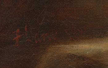 OKÄND KONSTNÄR, olja på duk, sign F. Lane, 1800-talets andra hälft.