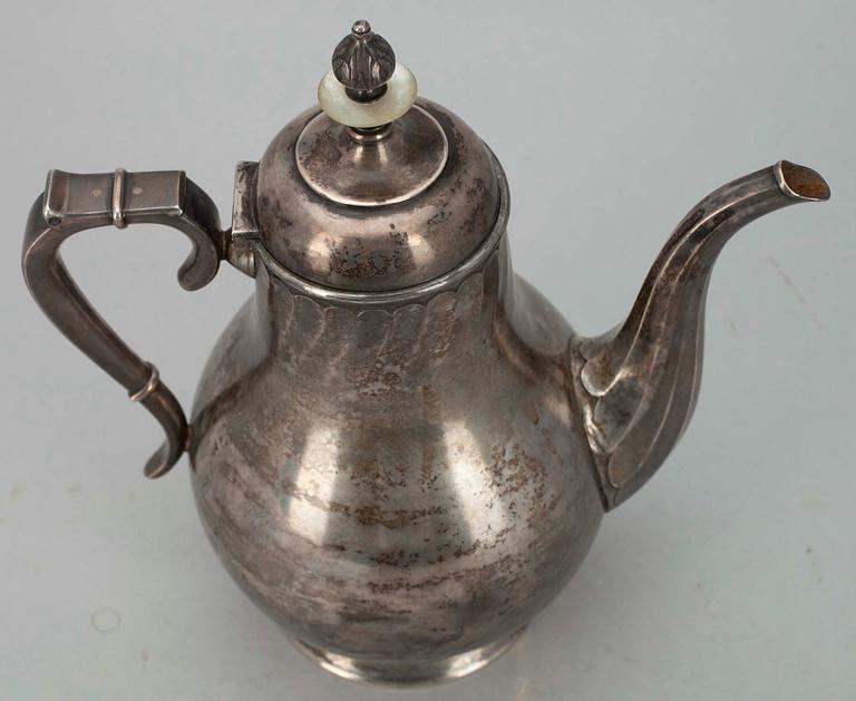 KAFFEKANNA, silver, Kurljukov, Moskva, 1800-talets slut.