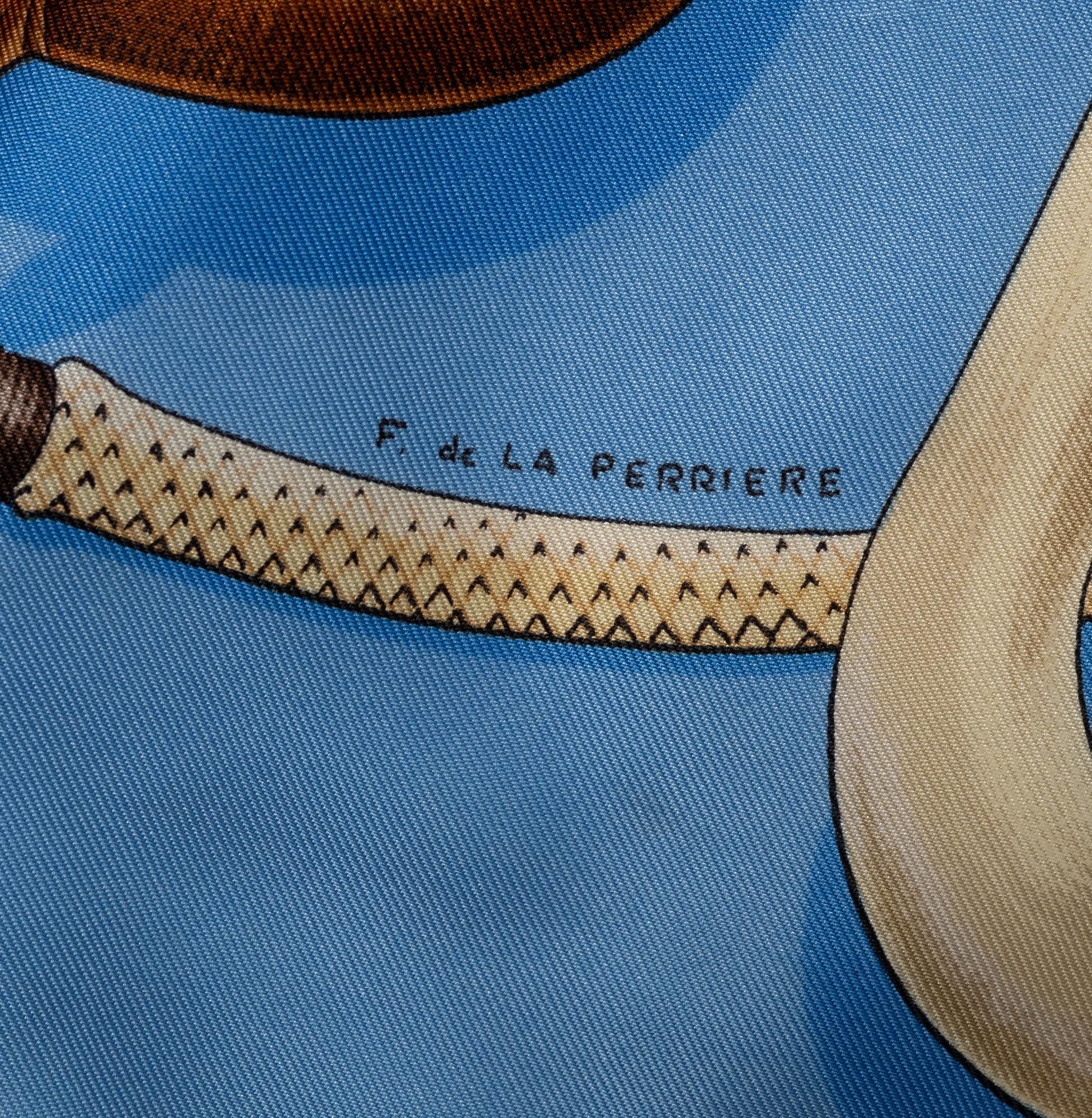 Hermès, scarf, "Cannes & Pommeaux".