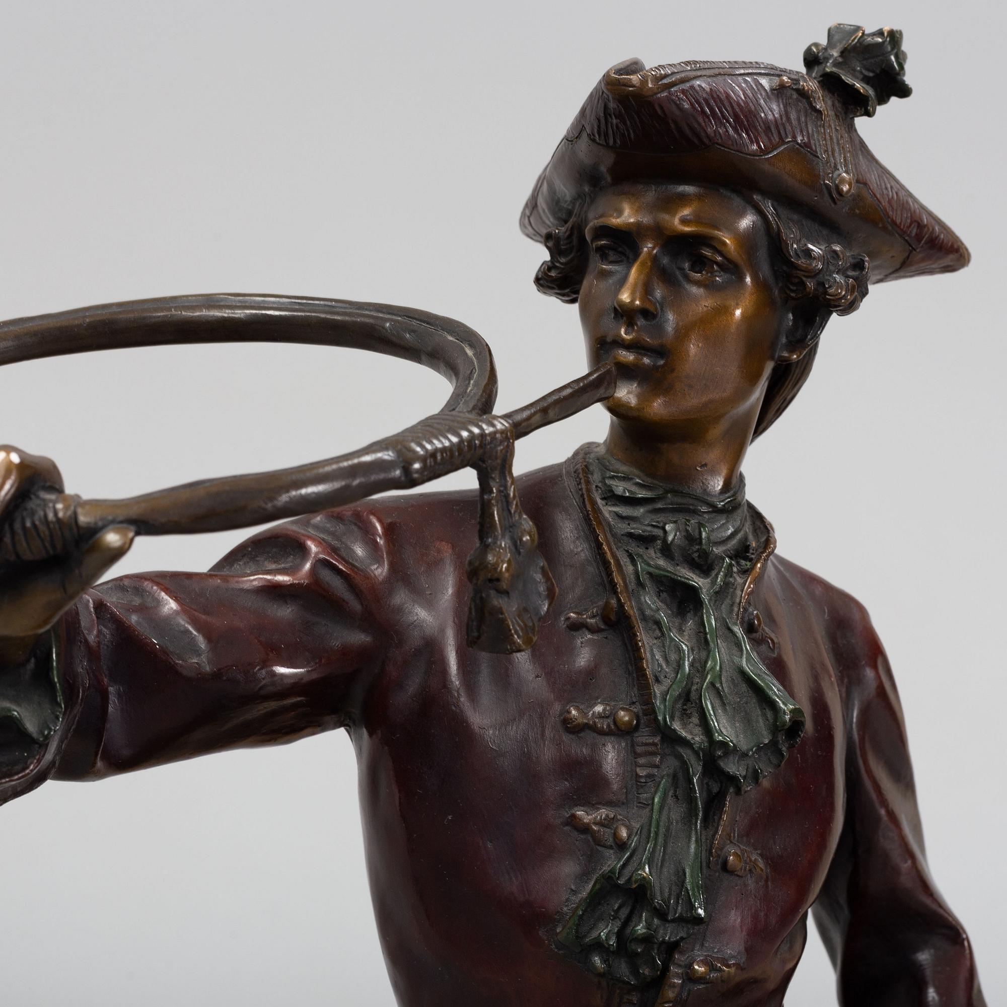 Hippolyte Moreau & Prosper Lecourtier, after. Sculpture, bronze.
