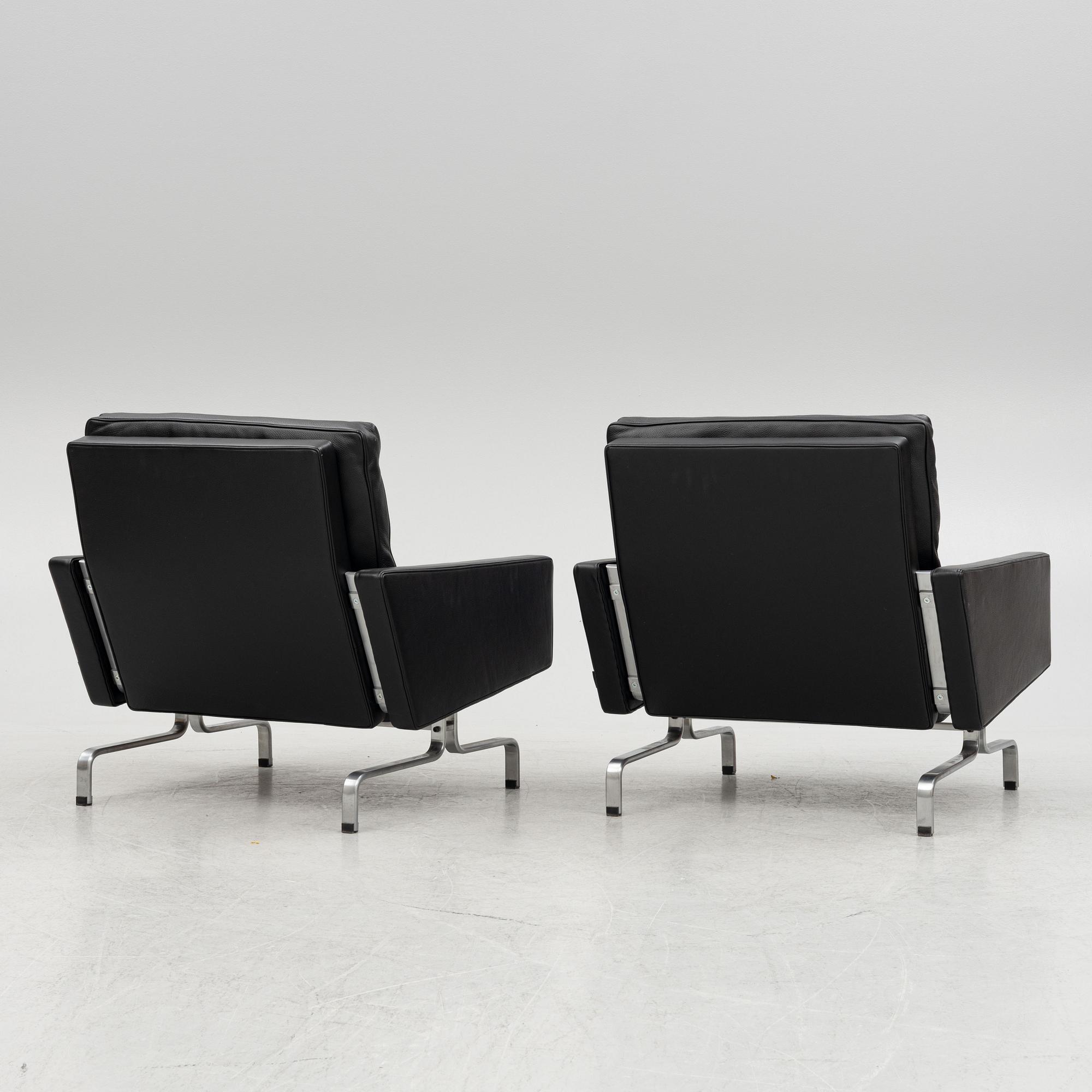 Poul Kjaerholm, armchairs, a pair, "PK 31", Fritz Hansen, Denmark, 2016.