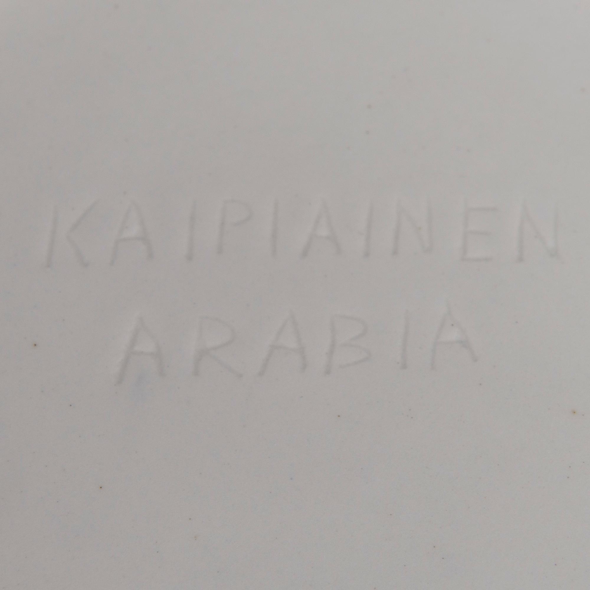 BIRGER KAIPIAINEN, KERAMIKFAT. Blomma. Sign. Kaipiainen, Arabia.