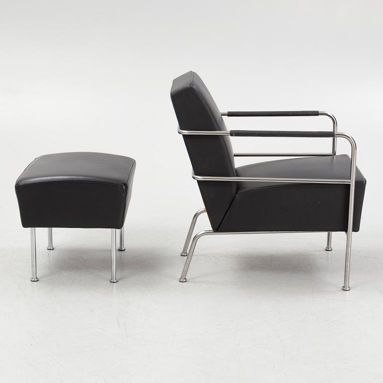 Gunilla Allard, fåtölj med fotpall, "Cinema", Lammhults.