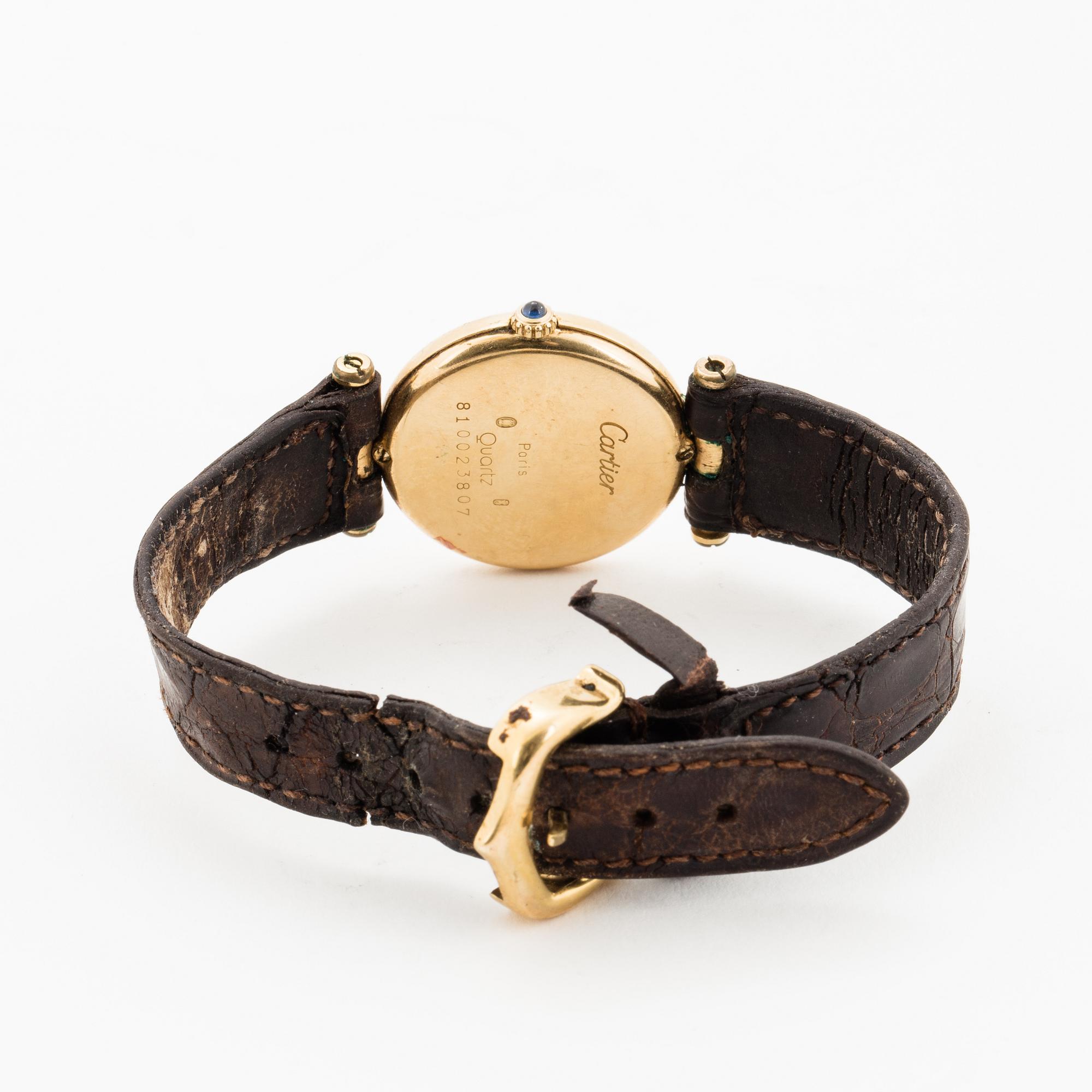 must de CARTIER, VLC, wristwatch, 24 mm.