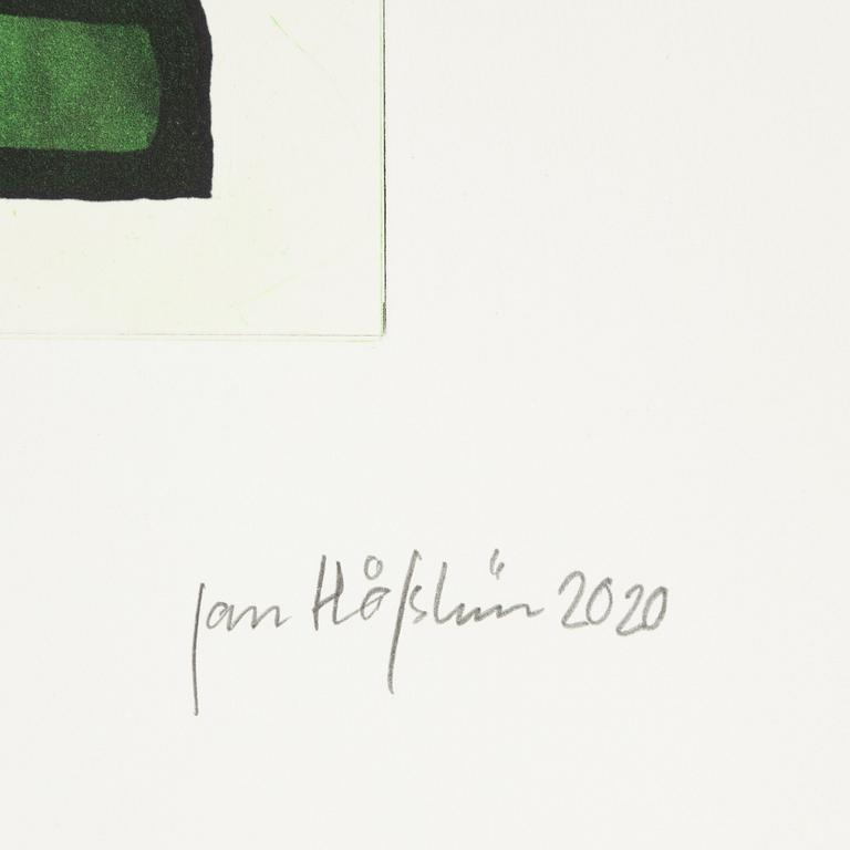 Jan Håfström, färgetsning, 2020, signerad 16/50.