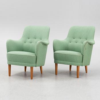 Carl Malmsten, a pair of 'Samsas' armchairs,