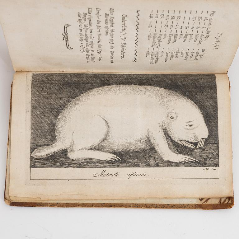 Books, four volumes,  Carl Peter Thunberg, Resa uti Europa, Africa, Asia 1770-1779. I-IV.