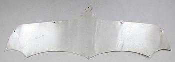 SKYLT, metall, 1900-talets mitt.
