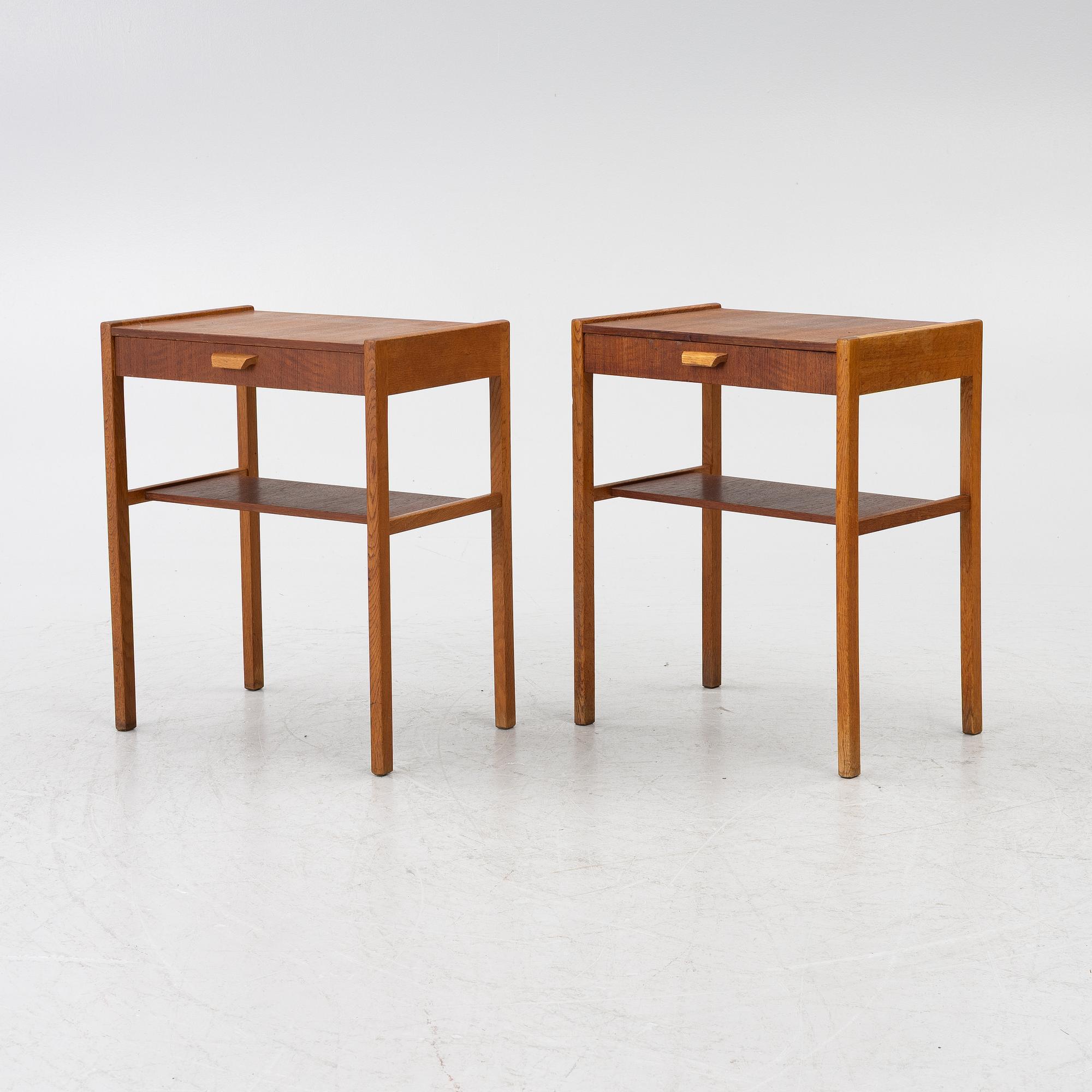Sängbord, ett par, 1950/60-tal.