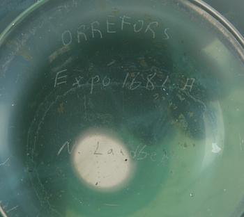 VAS, glas, Nils Landberg, Orrefors Expo 1681 A.