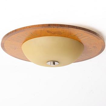 Birger Ekman, plafondlampa, Mjölby intarsia, 1939.