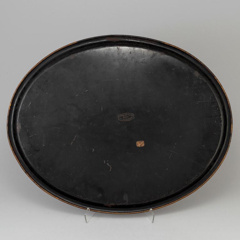 An empire sheet metal tray by Griffith & Browett, Birmingham.