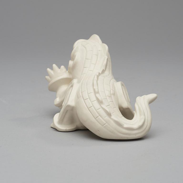 A Wilhelm Kåge stoneware figure of a dragon, Gustavsberg ca 1940.