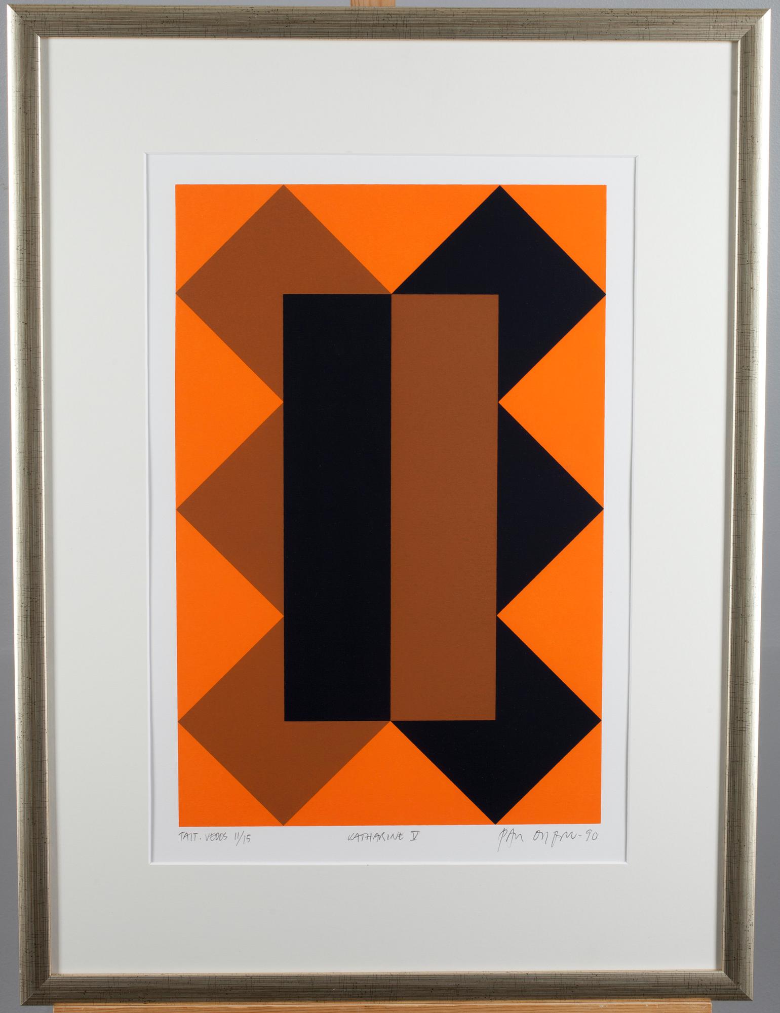 PAUL OSIPOW, serigrafi, signerad och daterad -90, numrerad Tait. vedos 11/15.