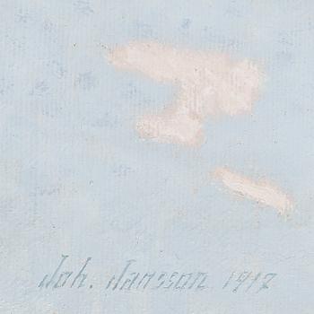 JOHAN JANSSON, olja på duk, signerad och daterad 1917.