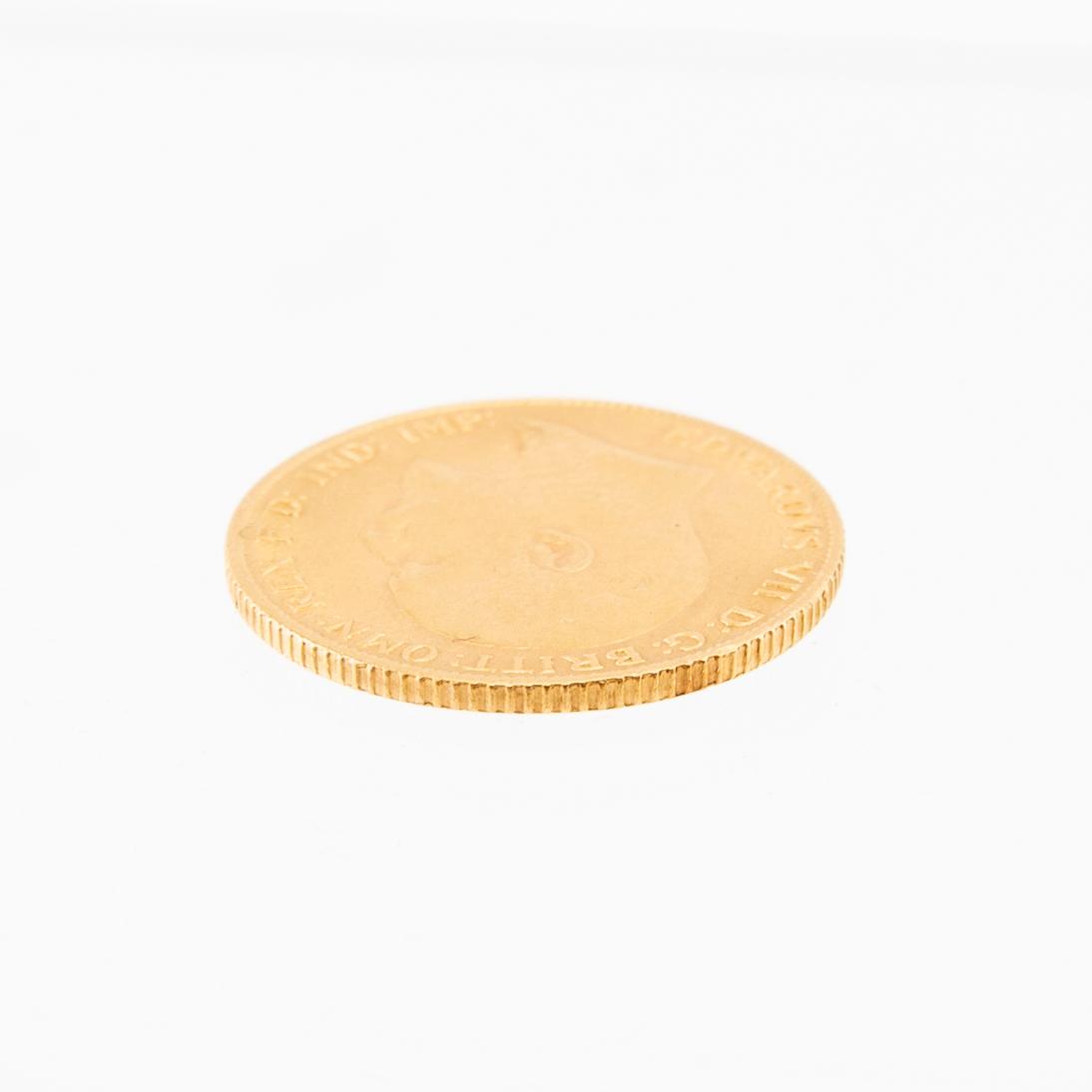 Guldmynt 1/2 sovereign Storbritannien 1906.