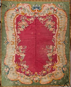 SALONGMATTA, Savonnerieteknik, Europa, 1900-talets första hälft. Ca 493x396.