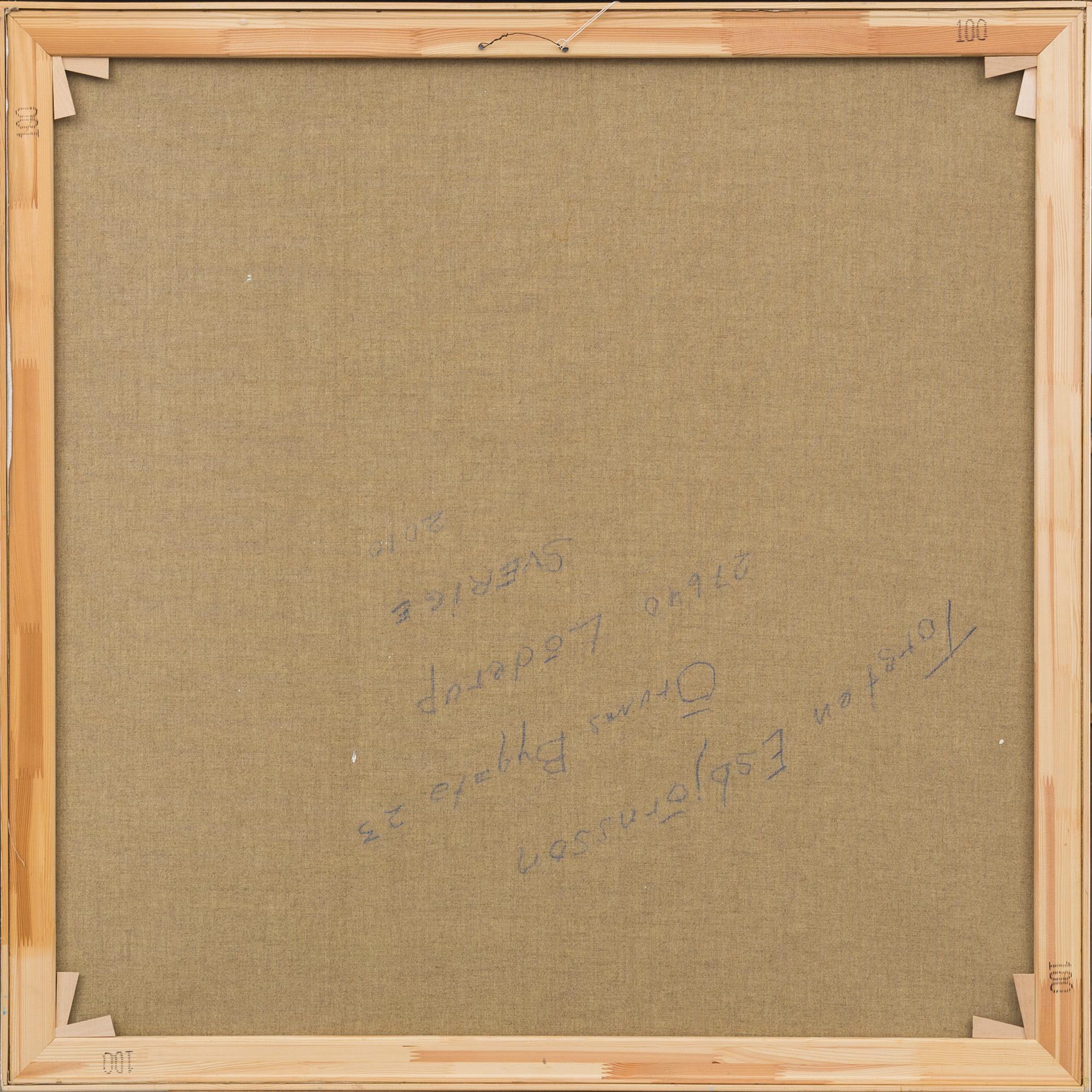 TORSTEN ESBJÖRNSSON, oil on canvas. Signed a tergo.
