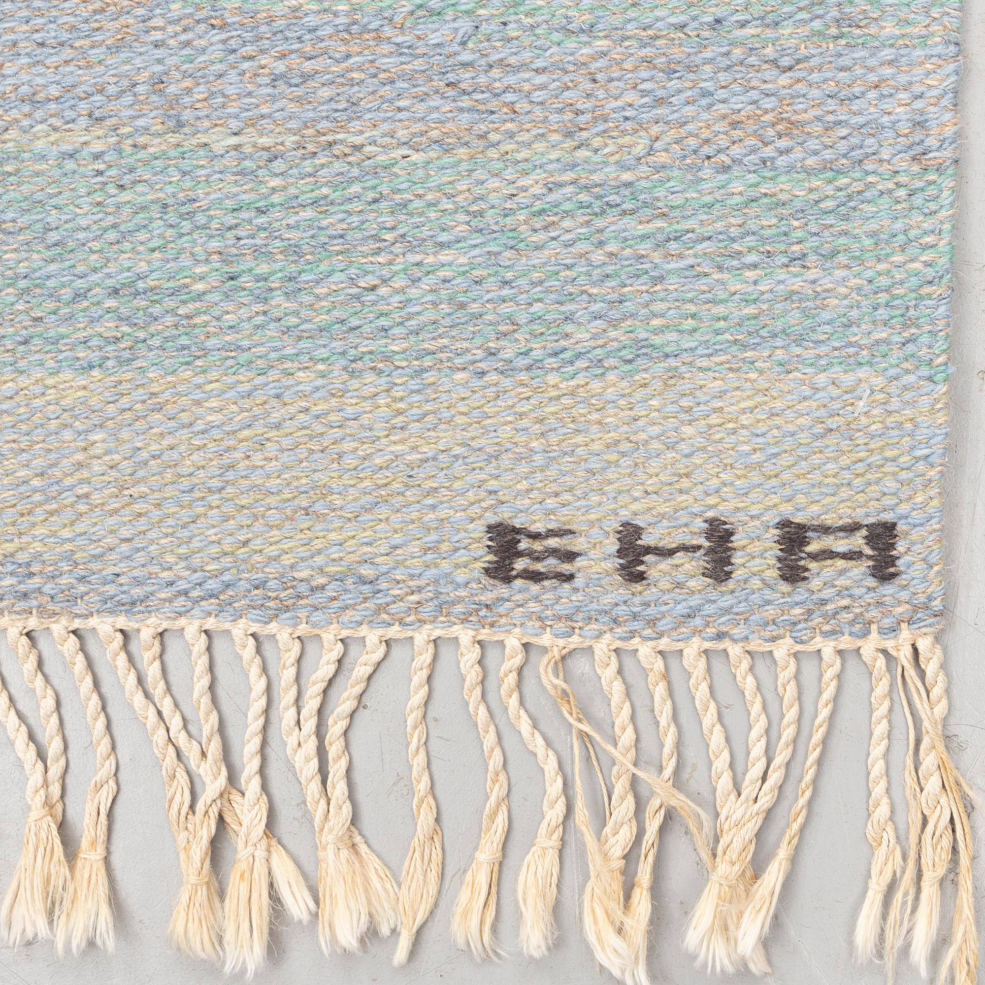 ETHEL HALVAR-ANDERSSON probably, A CARPET, flat weave, ca 350,5 x 196,5 cm, signed EHA.