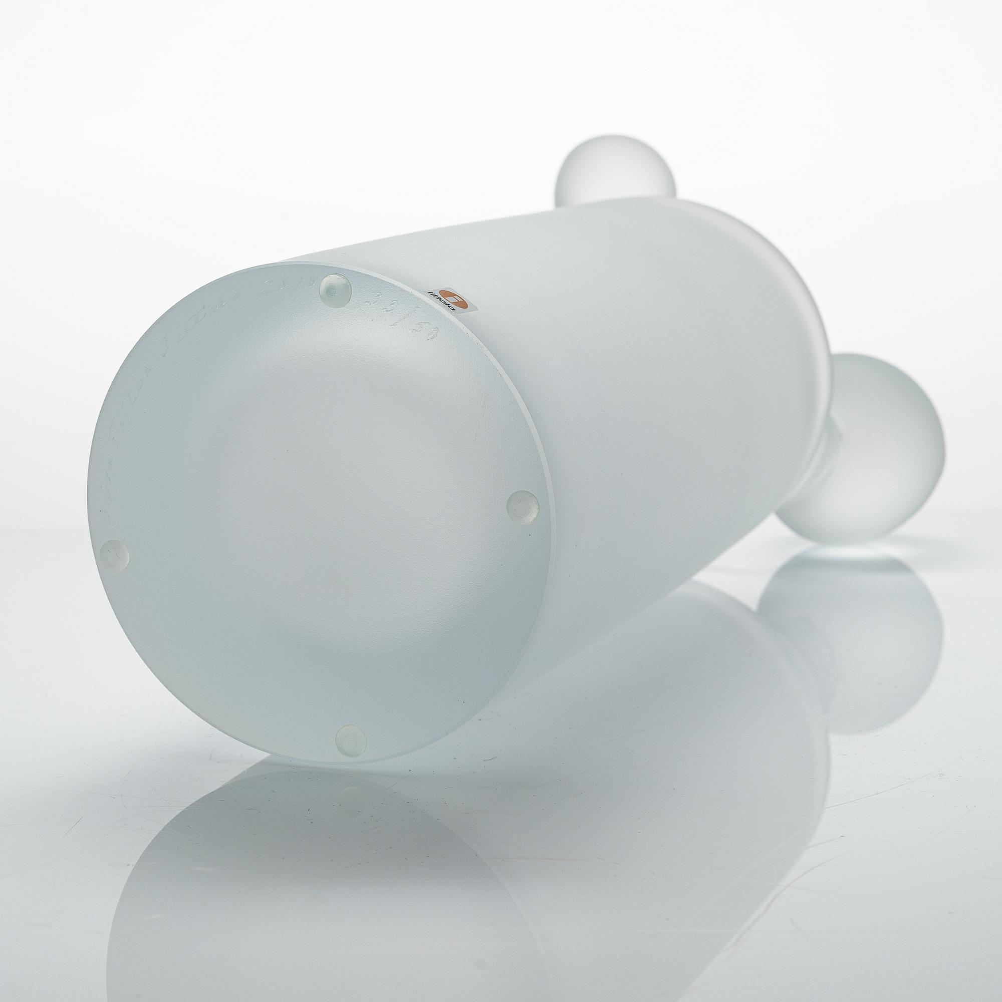 Oiva Toikka, skulptur, "Snowcaslte", signerad Oiva Toikka Iittala 2010 33/50.