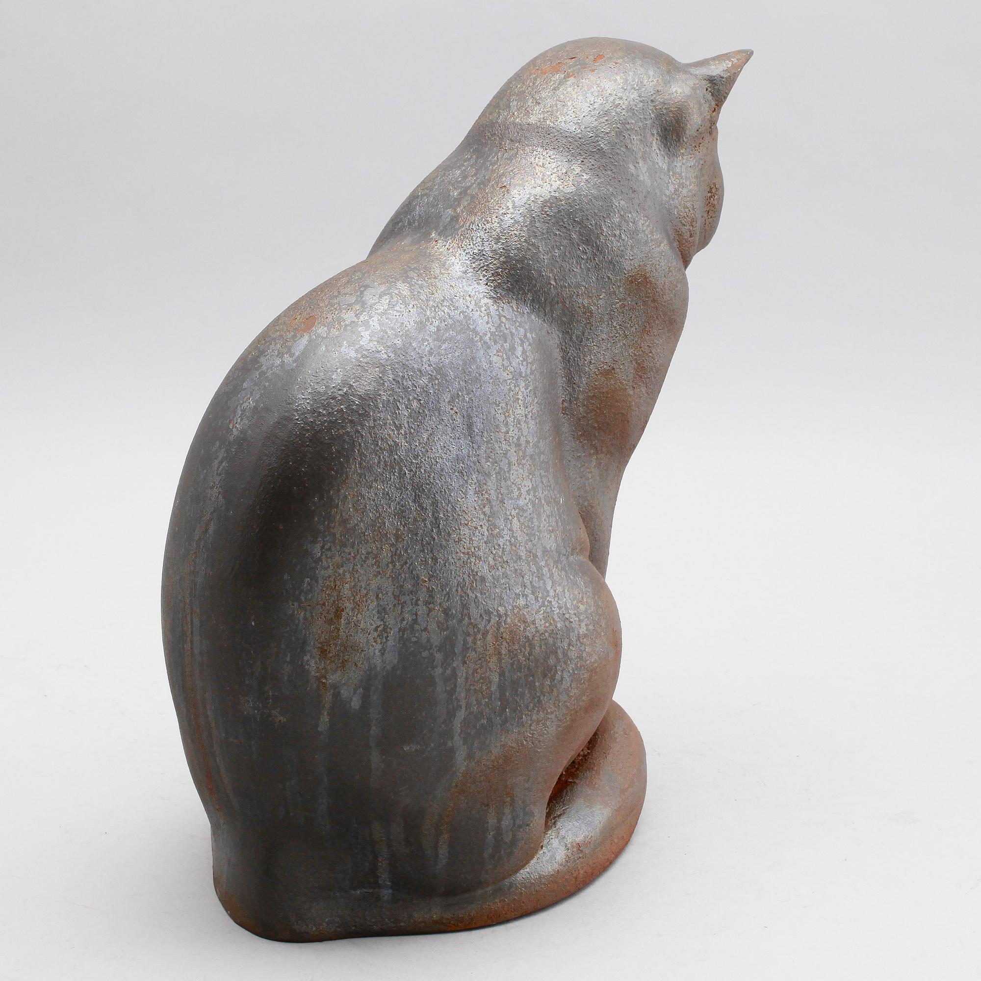 SKULPTUR, gjutjärn, "Jönssons katt", Anders Jönsson, Firma Svenskt Tenn.