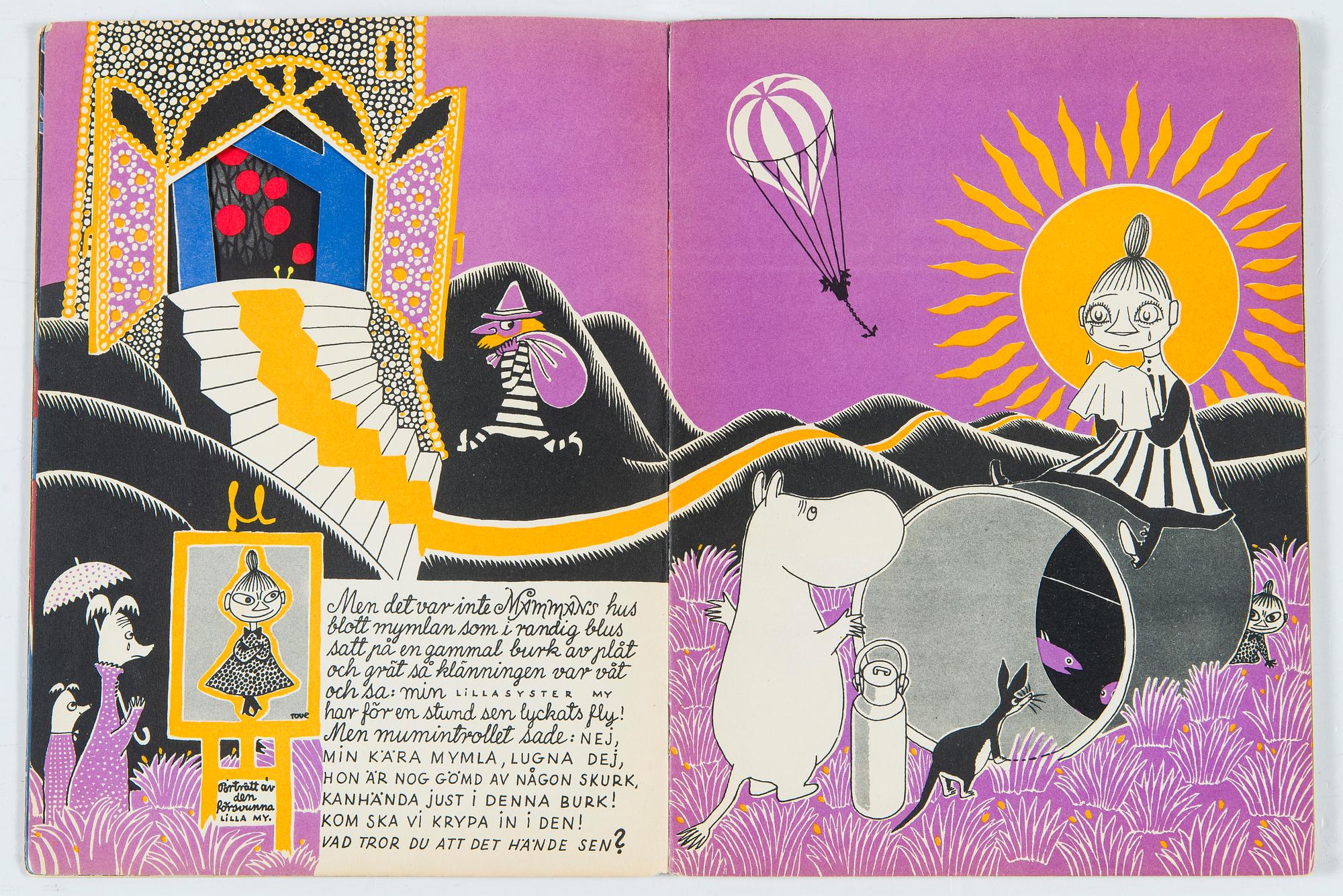 Tove Jansson, Kirja. ensipainos "Hur gick det sen?" kustantamo Schildts paino Frenckellska Tryckeri AB. 1952.