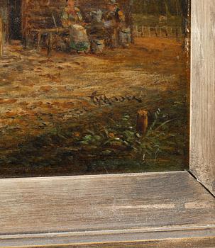 CLAUDE THOMAS STANFIELD MOORE, oil on panel, signed.