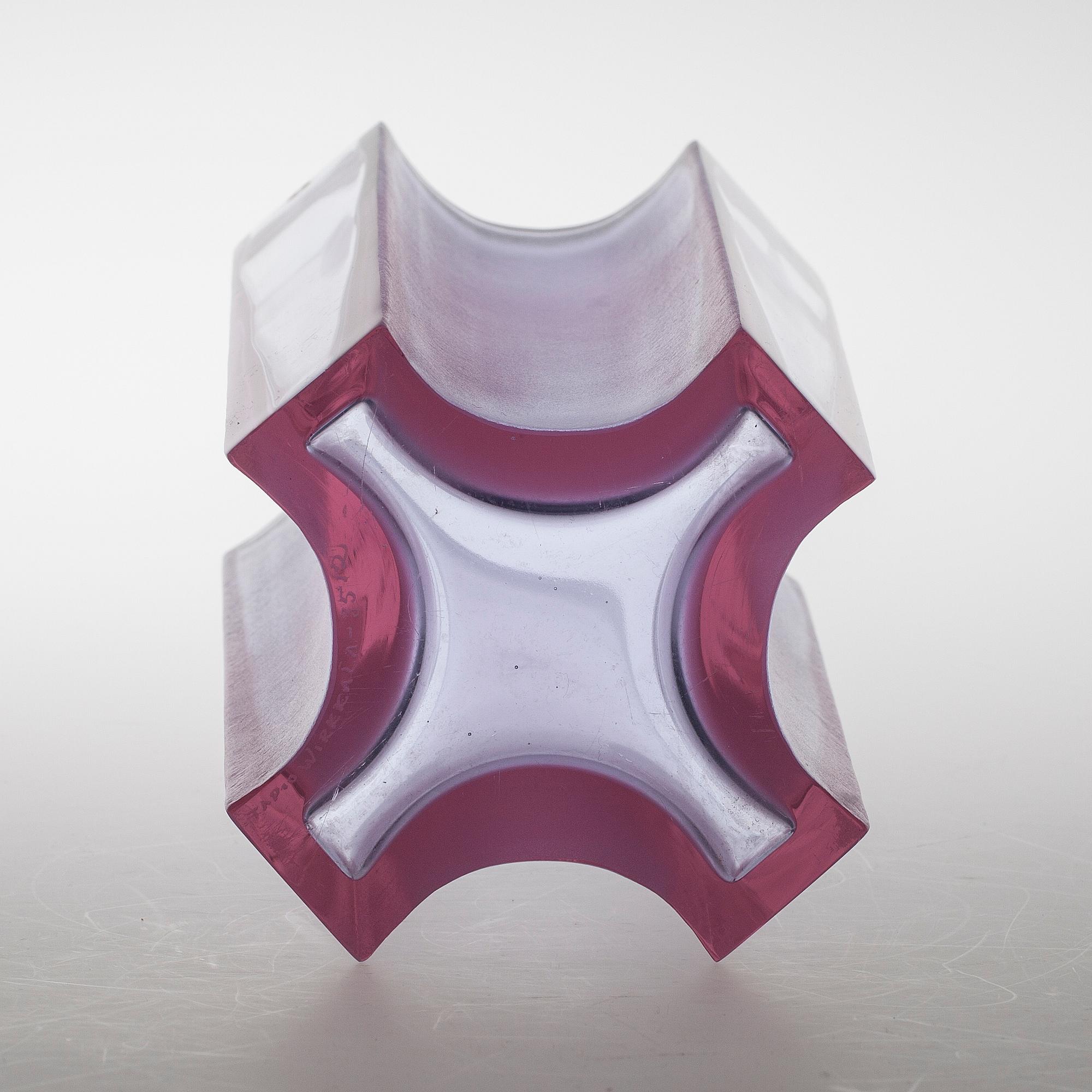 VAS, glas, signerad Tapio Wirkkala 3512. Iittala.