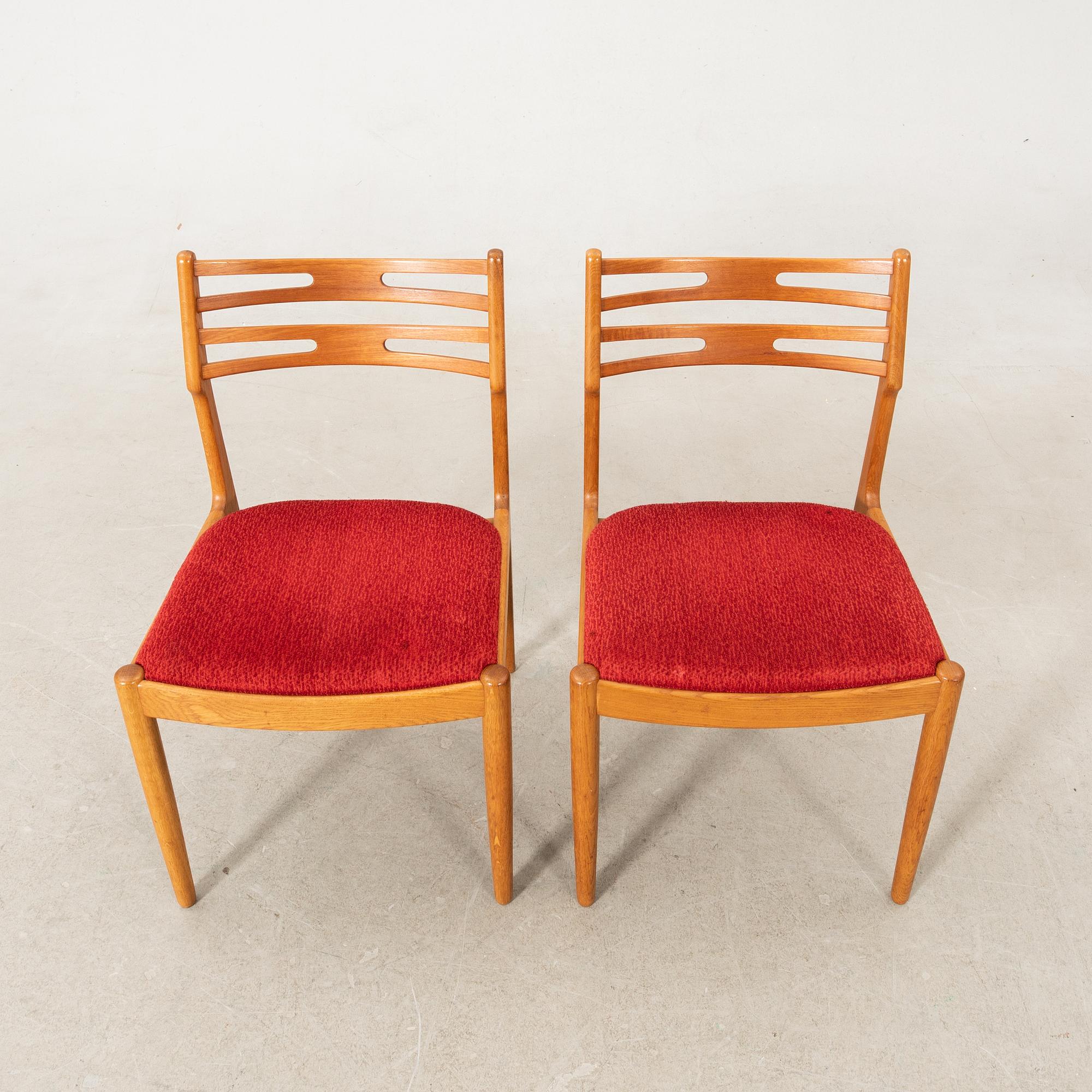 Chairs 3 pcs likely "101" Johannes Andersen for Vamo, Denmark, 1950s/1960s.