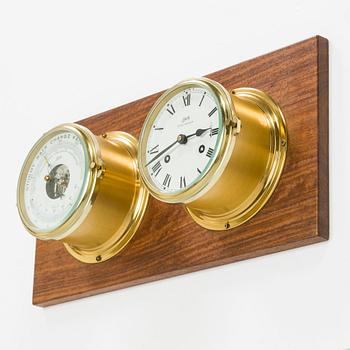 A barometer and ship's bell, Shatz, second half of the 20th century.