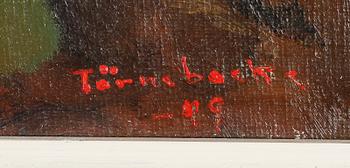 PÄR IVAR TÖRNEBACKE, olja på pannå, signerad och daterad -49.