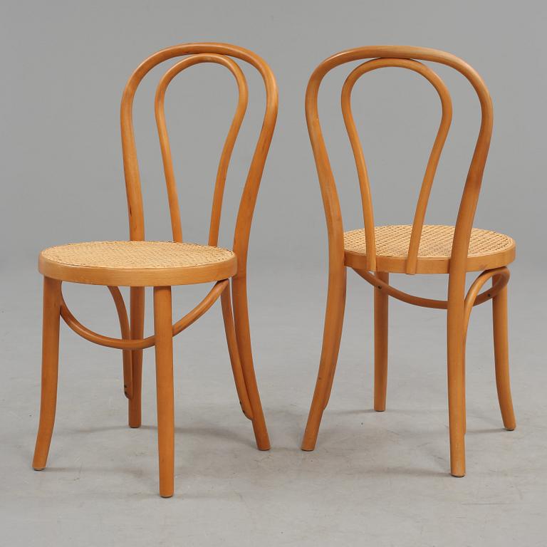 STOLAR, 4 st, Thonet-stil, 1900-talets andra hälft.
