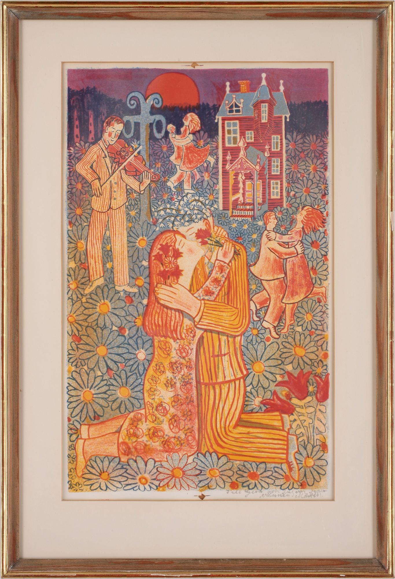 MÅRTEN ANDERSSON, färglitografi, signerad och märkt provtryck.