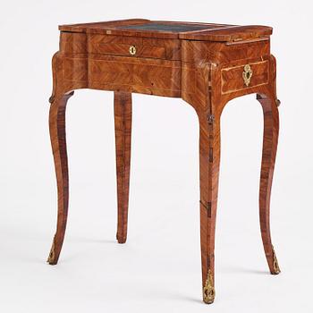 A Rococo rosewood parquetry poudreuse by C. Linning (master in Stockholm 1744-79).