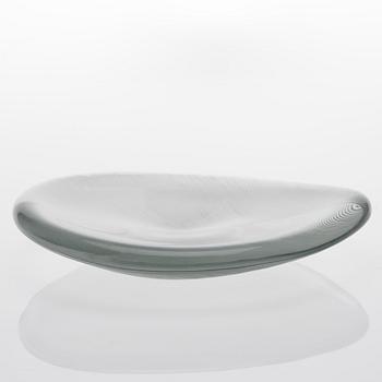 TAPIO WIRKKALA, DISH. Leaf. Signed Tapio Wirkkala, Iittala -55.