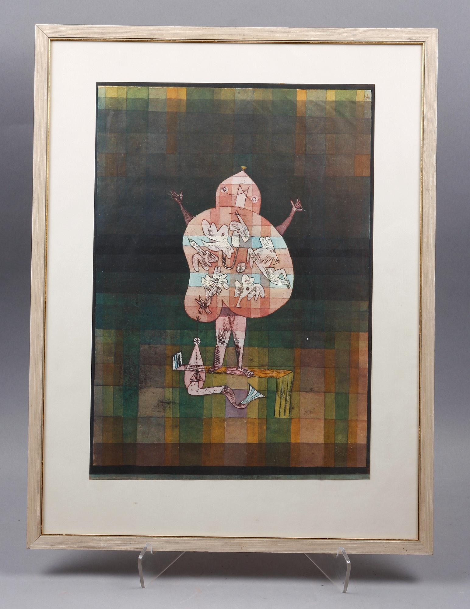 PAUL KLEE, efter, färglitografi, sign i trycket.