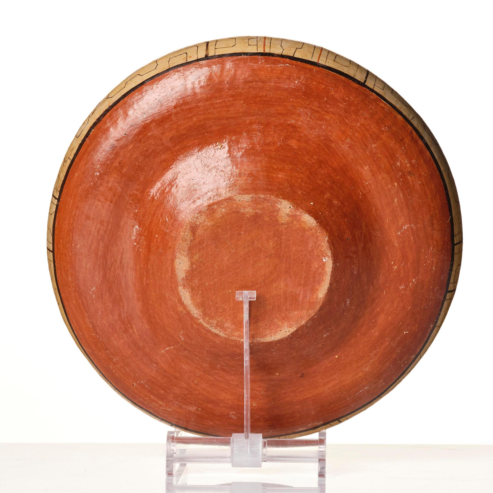 Skål, keramik. Sydamerica, Shipibo-folket, Peru, 1900-tal.