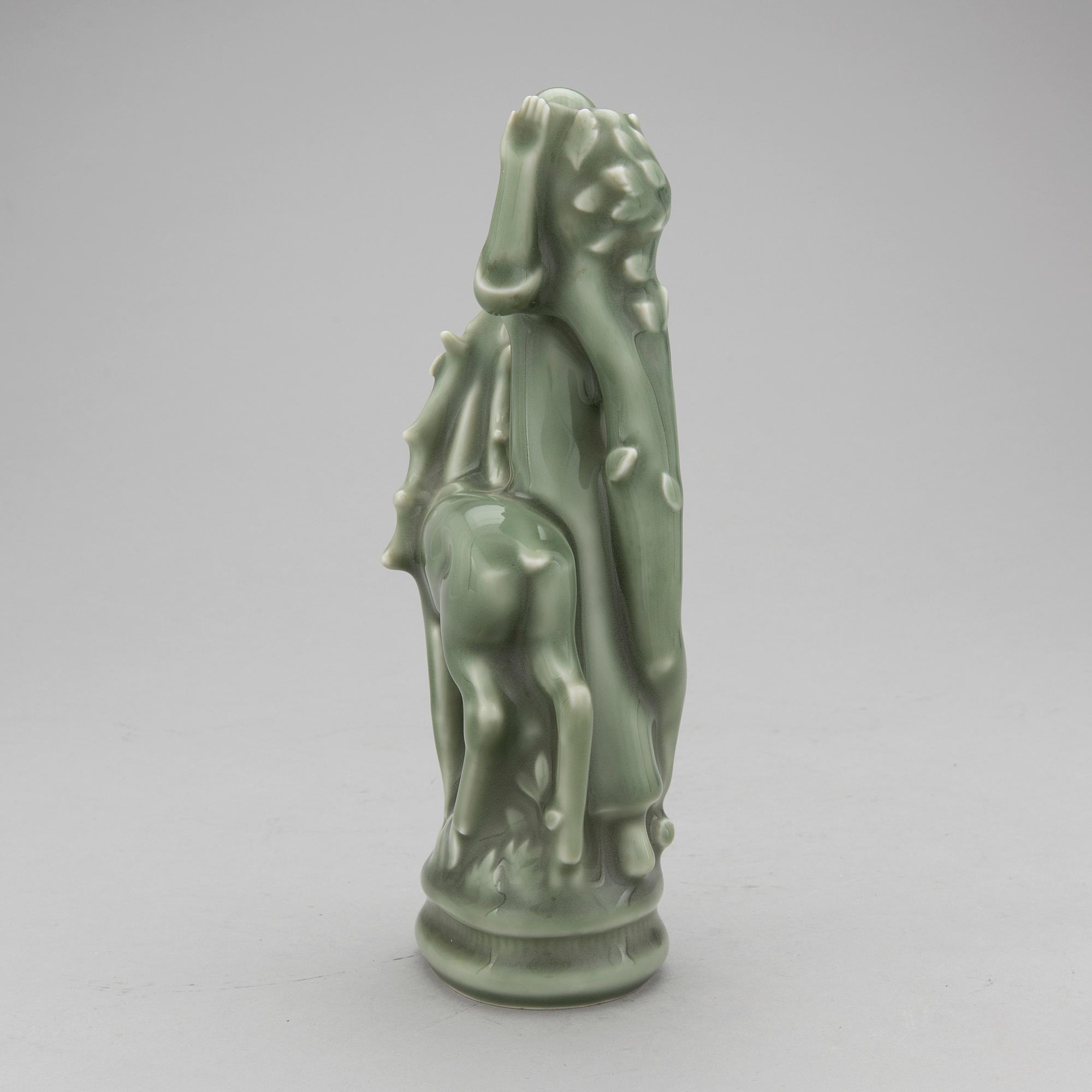 HELGE CHRISTOFFERSEN, skulptur, keramik. Signerad. Royal Copenhagen.