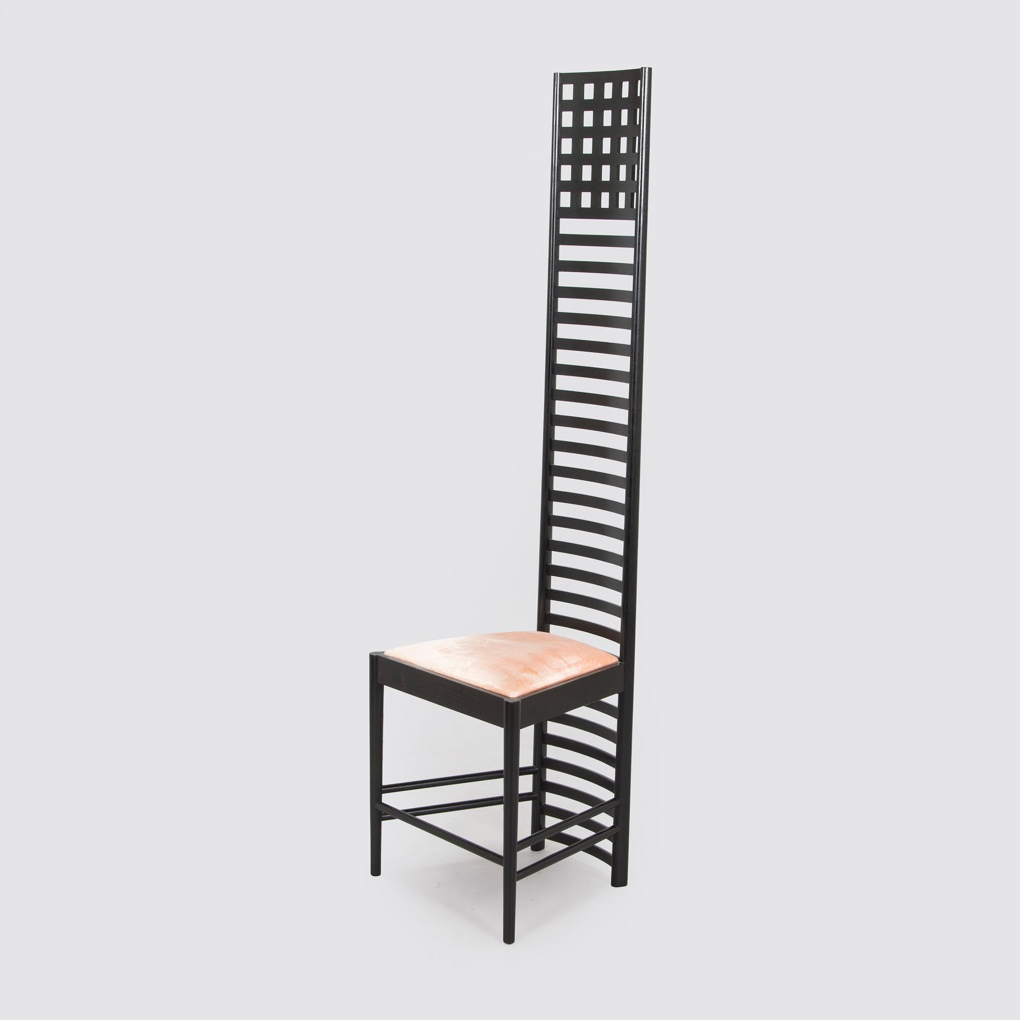 Charles Rennie Mackintosh, a 'Hill house 1' chair for Cassina, designed in 1902.