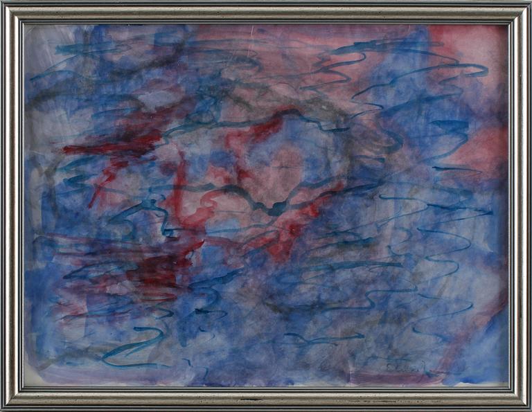 ELVIRE JAN-KOUYOUMDJIAN, akvarell, signerad.