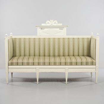 SOFFA, sengustaviansk, omkring år 1800.