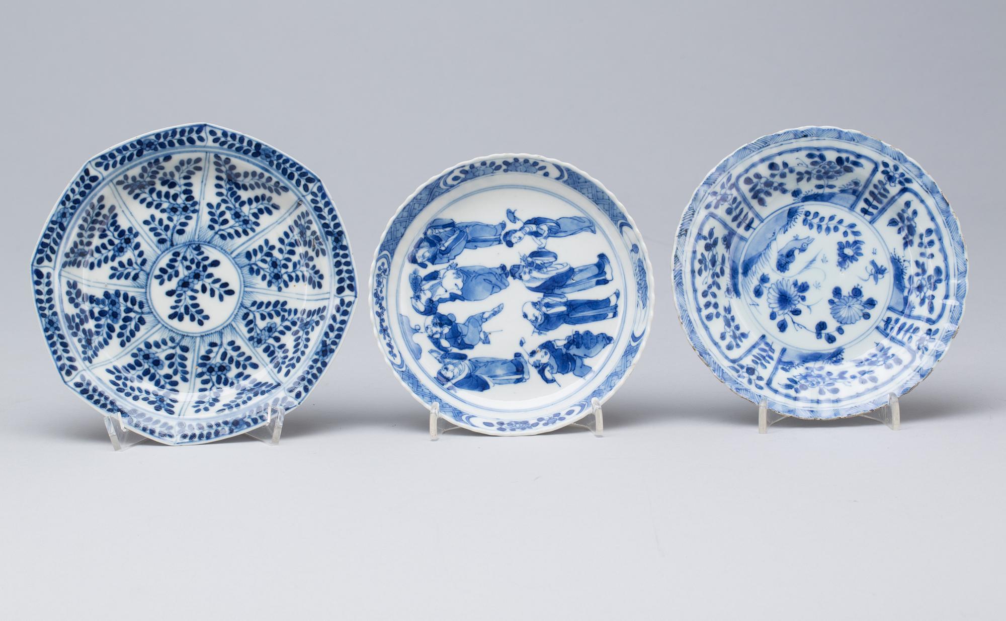 PARTI PORSLIN, 12 delar, porslin, med märkning, Kina 1800-tal.