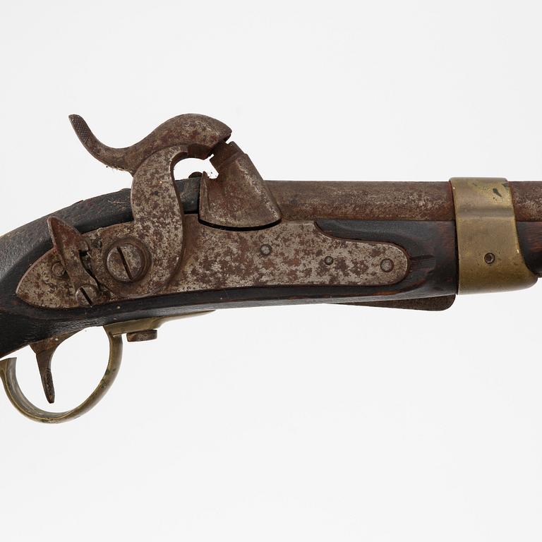 Percussion lock pistol, Swedish, 1845 Navy pattern.