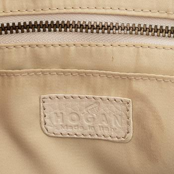 Hogan, a white Nappa leather 'Pan Am' handbag.