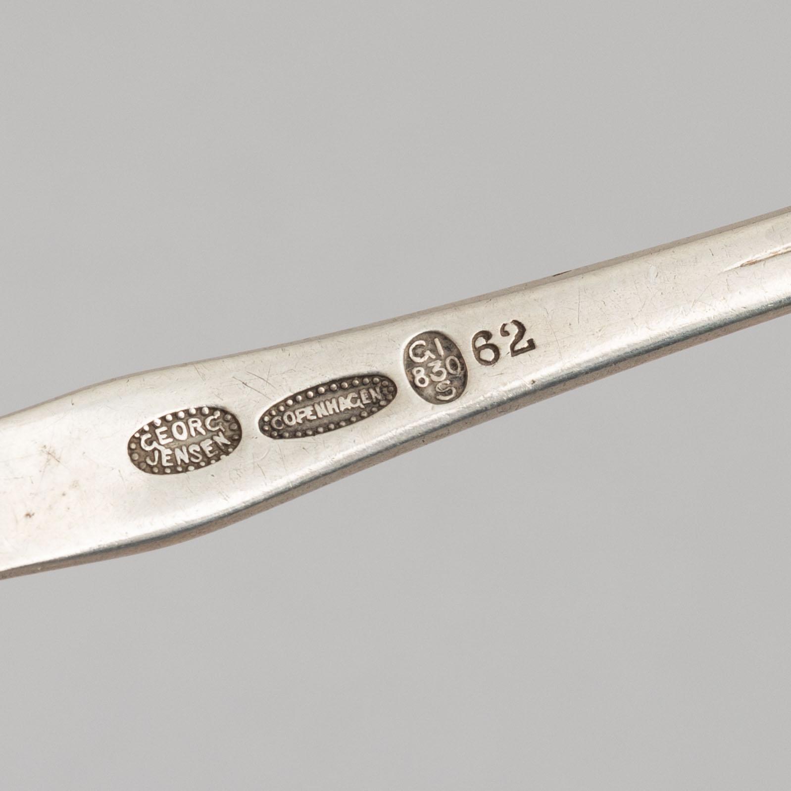 Georg Jensen, serving spoon, silver, Denmark 1915-19.