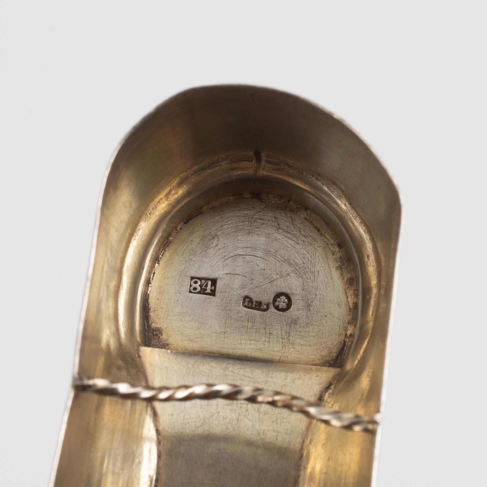 A Set of Russian Silver, including mark of Isac Wilhelm Warelius, St Petersburg 1842 (6 pieces).