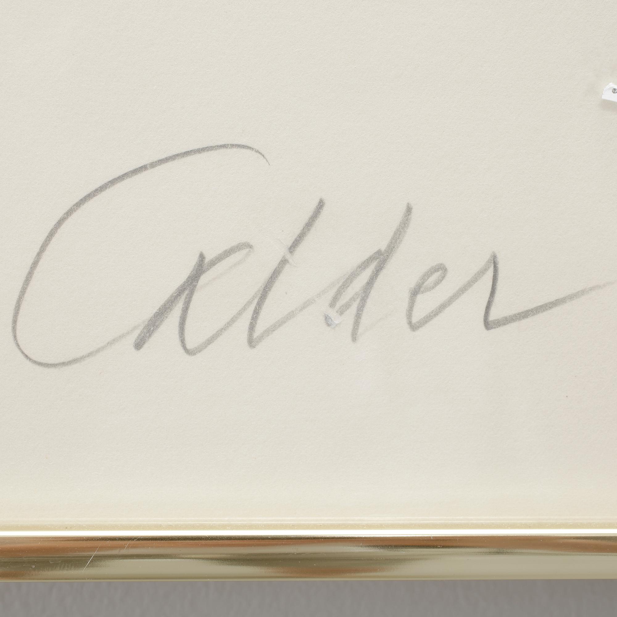 ALEXANDER CALDER, färglitografi, signerad, ea-upplaga.